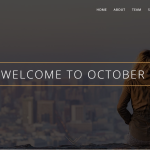 October - отзывчивая одностраничная тема WordPress
