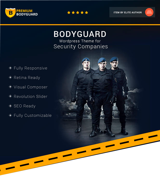 Телохранитель — тема для WordPress о безопасности и видеонаблюдении 