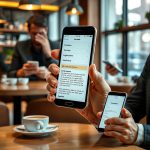 Обслуживание сайта на WordPress Изящный смартфон с плохо разработанным интерфейсом