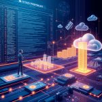 ИИ в веб-разработке иллюстрация в стиле инфографики