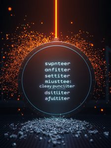 цифровой мусор и искаженный вводной текст проходят через высокотехнологичное сито,