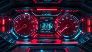 футуристическую приборную панель 2026 года,