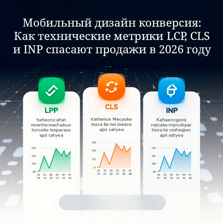 Мобильный дизайн конверсия: Как технические метрики LCP, CLS и INP спасают продажи в 2026 году episode artwork